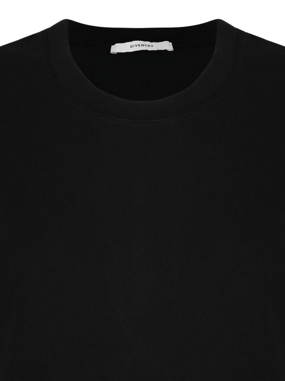t-shirt in cotton with Givenchy stamp print BM71NK3YRV 001 GIVENCHY