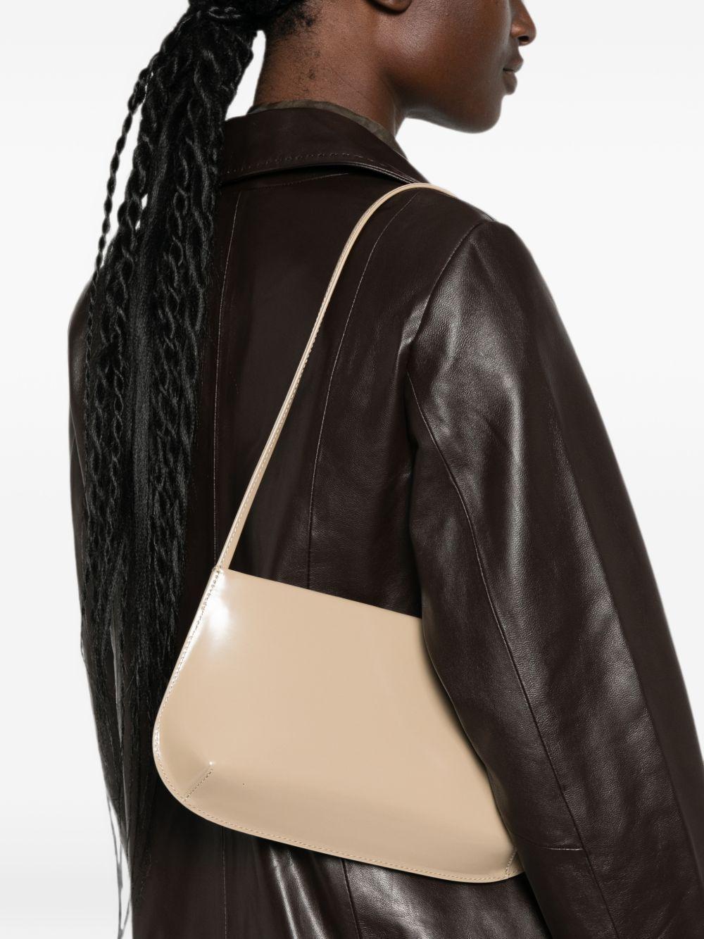 Bra leather shoulder bag BRABAG LATTESPAZZOLATO FANE