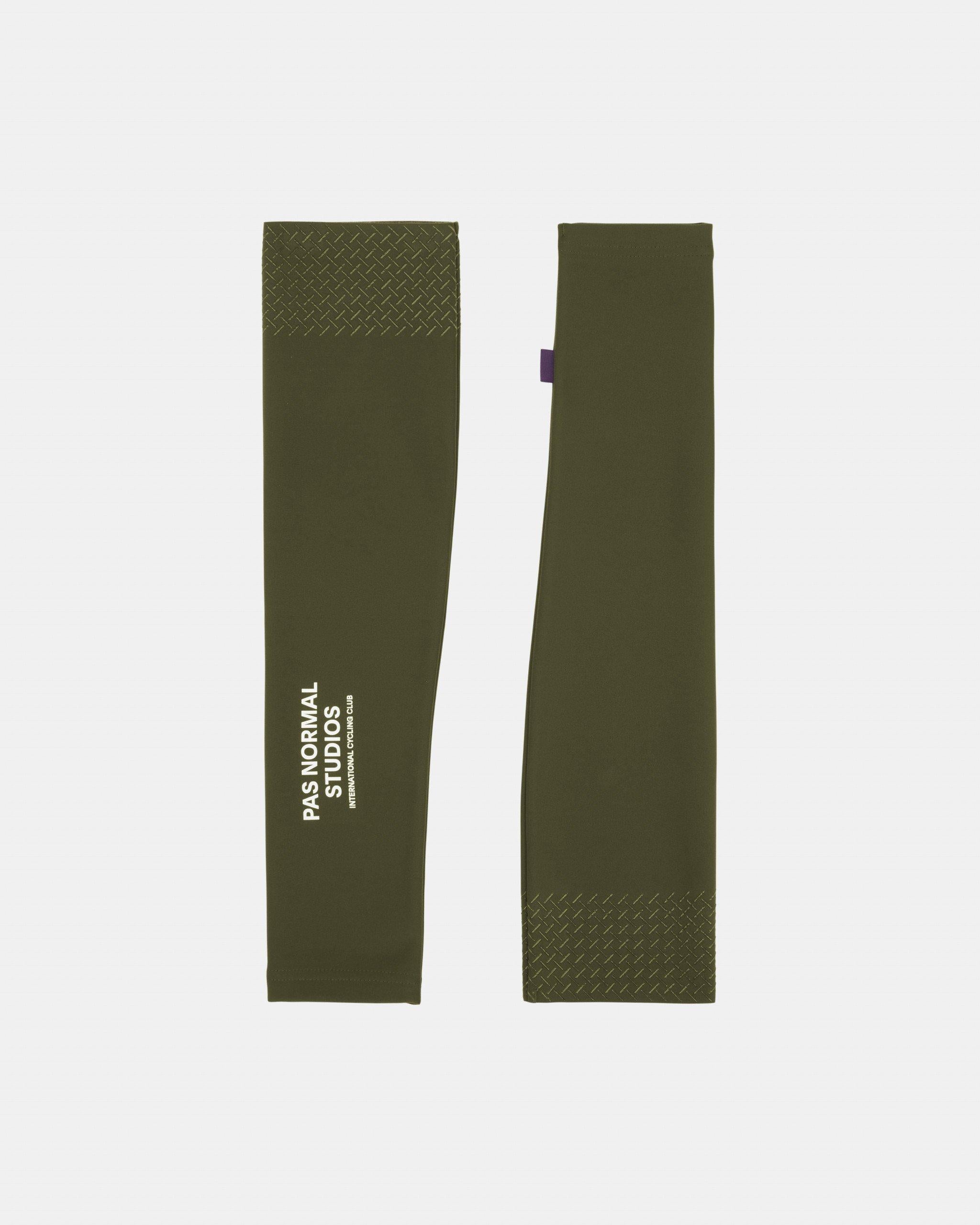 Logo arm warmers NA1814G OLIVE PAS NORMAL STUDIOS