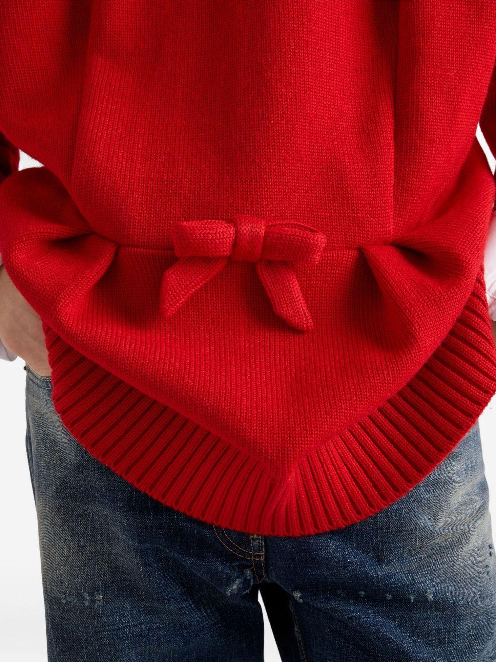 Wool sweater with bow P24V2P18JO S-OOOF0011 PRADA
