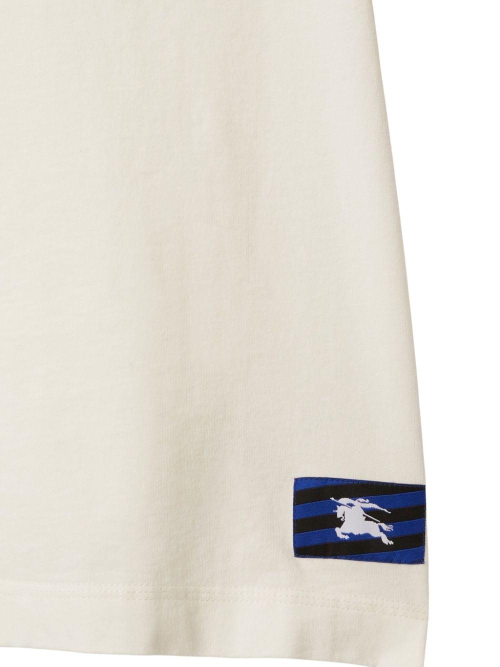 EKD logo-patch cotton T-shirt<BR/><BR/><BR/> 8083593 B7264 BURBERRY
