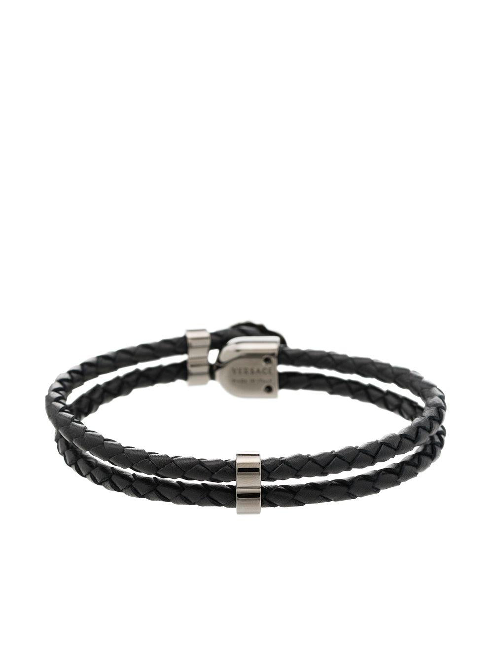 La Medusa leather bracelet<BR/><BR/><BR/> DG05579 DMTND41UB VERSACE