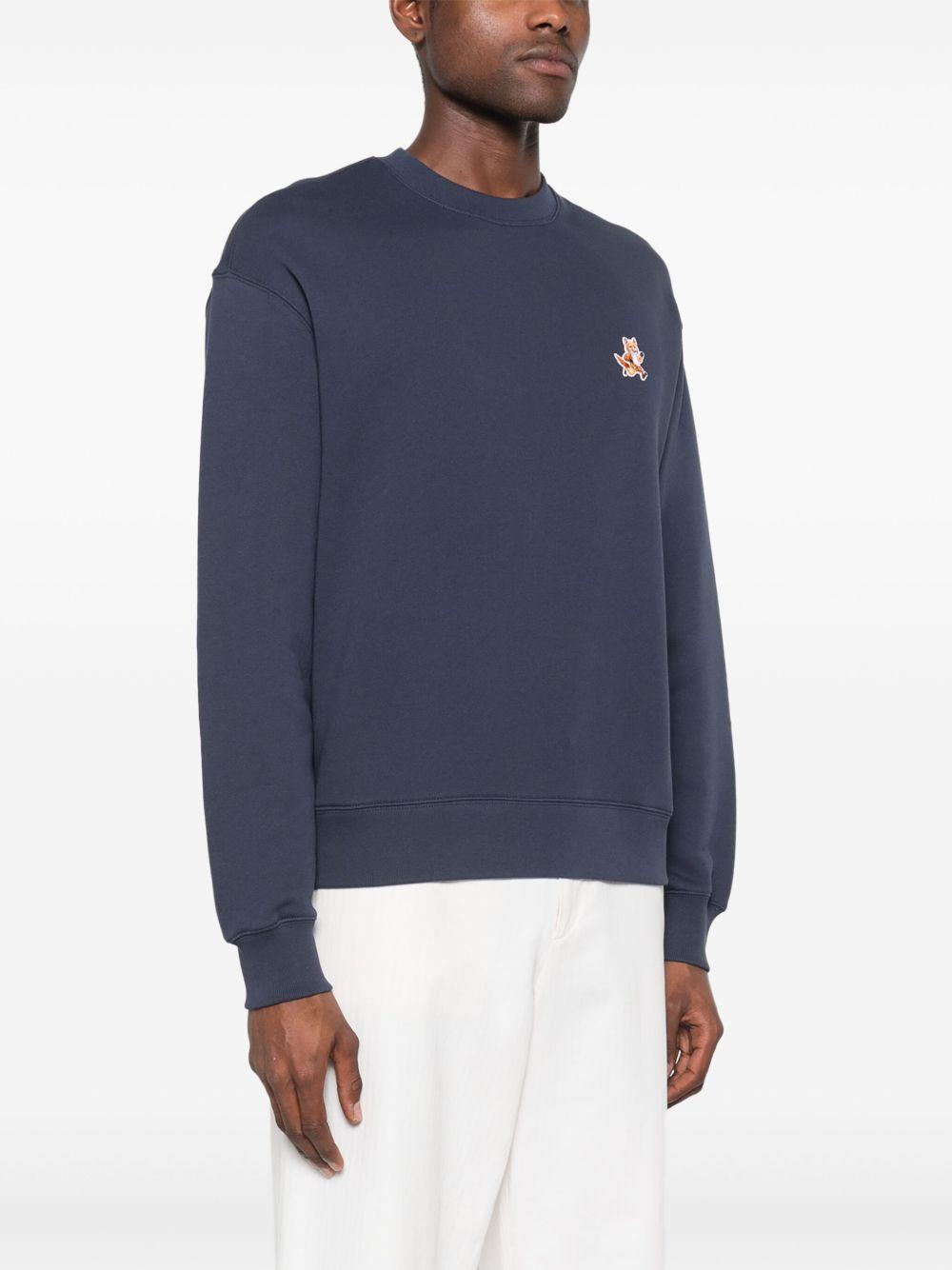 Speedy Fox-patch sweatshirt<BR/><BR/><BR/> MM00313KM0321 P476 MAISON KITSUNÉ