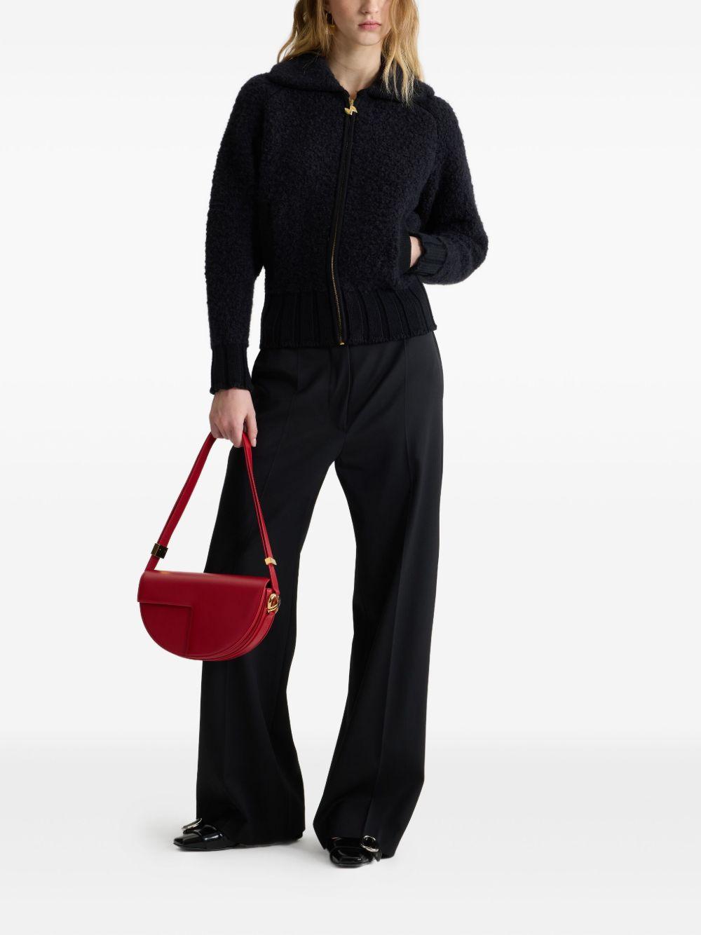 Bouclé bomber jacket in wool and alpaca blend KN2898077 999B PATOU