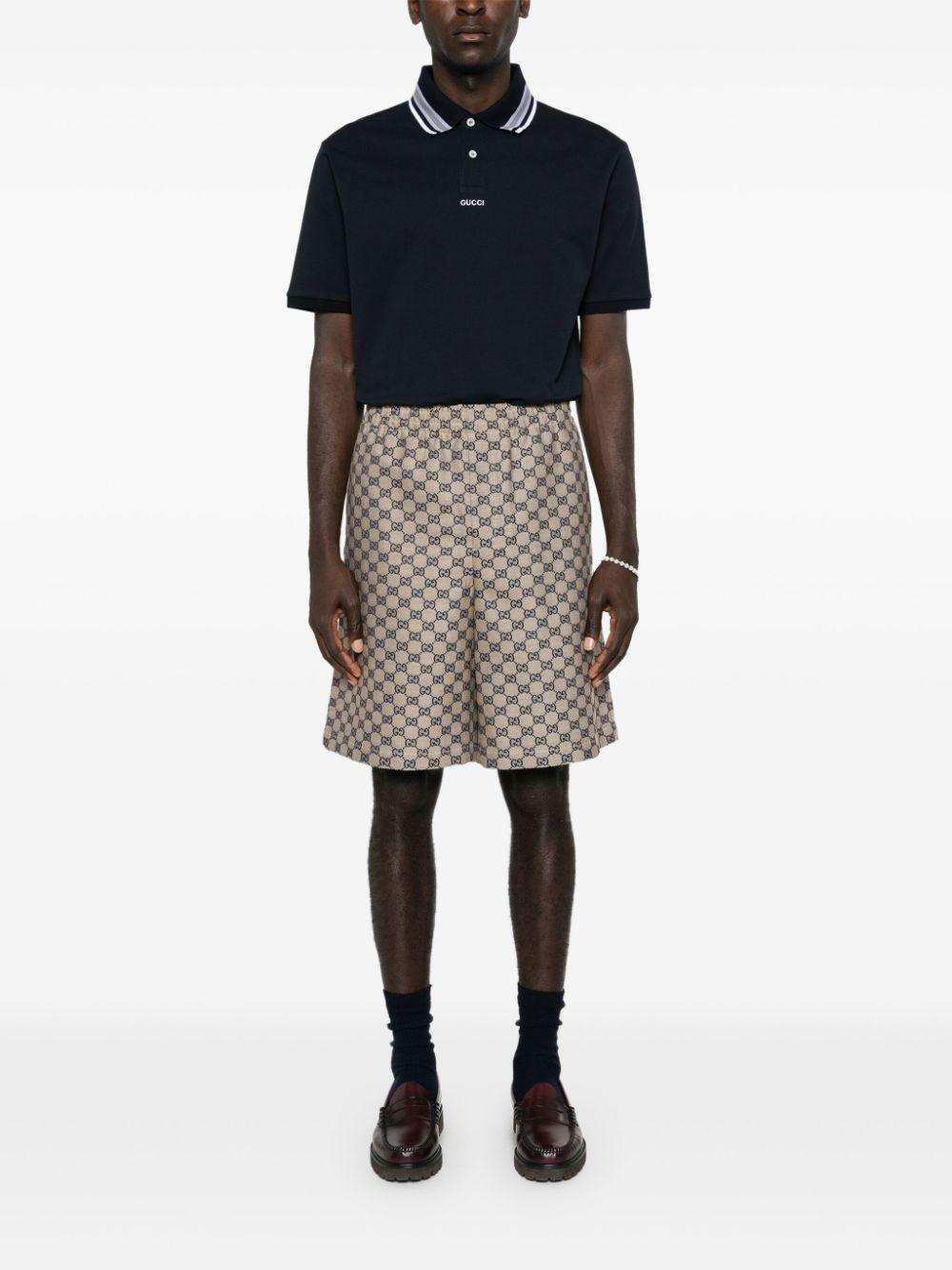Logo-embroidered polo shirt<BR/><BR/> 788024 XJGJY4215 GUCCI