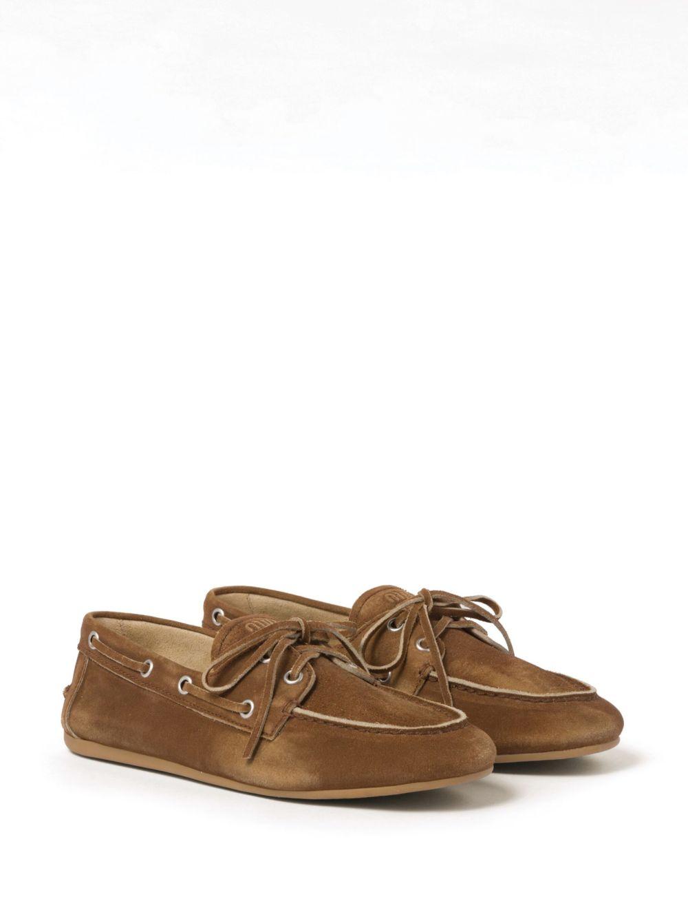 Faded unlined suede loafers 5D123EZ5O F-D005F0401 MIU MIU
