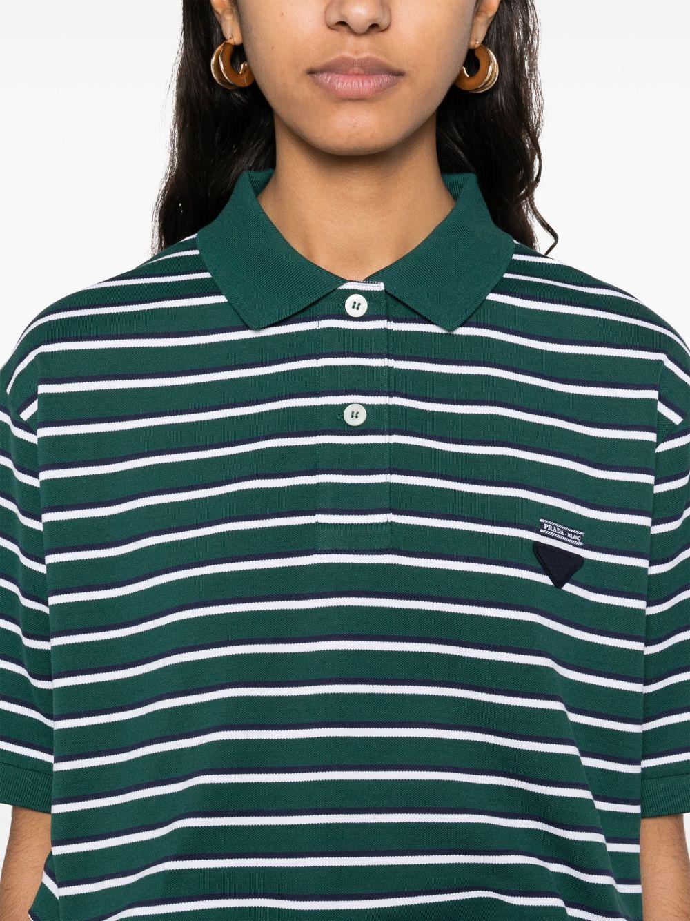 Striped polo top<BR/><BR/><BR/> 39609 16WCF0B8Q PRADA