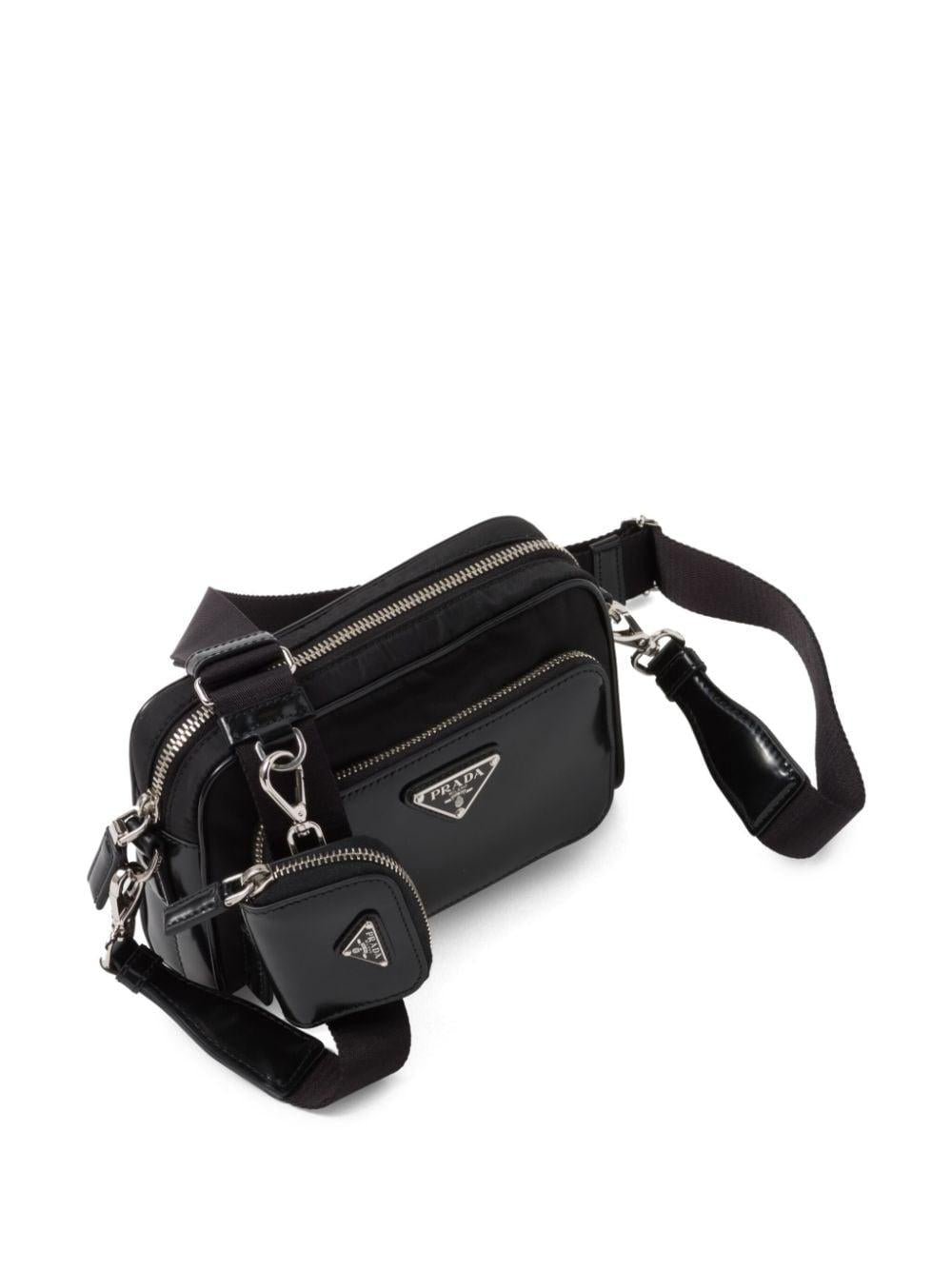 Bandolera triangle-logo messenger bag<BR/><BR/><BR/> 2VH172 789F0002 PRADA