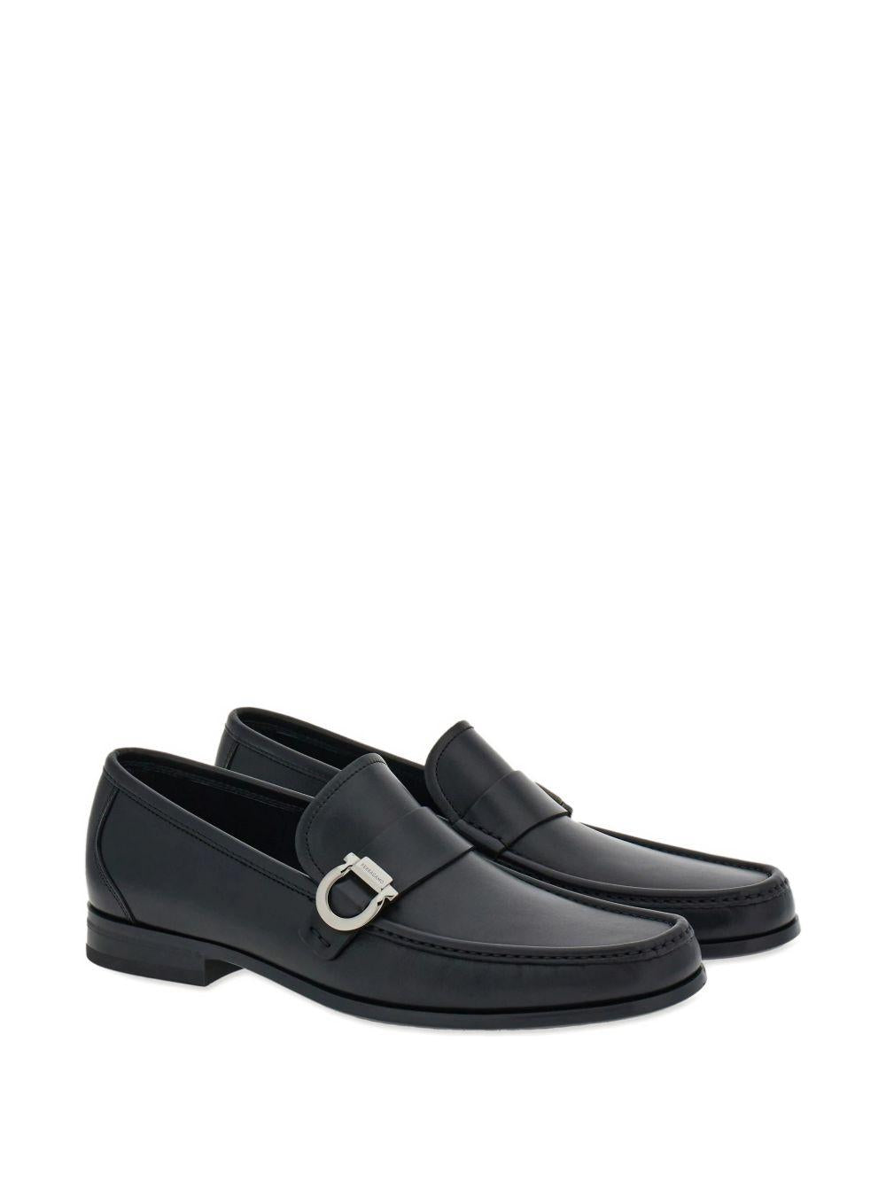 Gancini ornamental loafer 027963CASPIAN 775114NERO FERRAGAMO