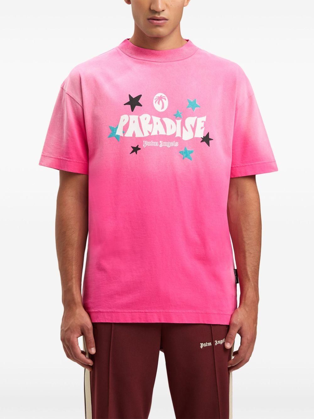Paradise Palm T-shirt<BR/><BR/><BR/> PMAA001S25JER001 3203 PALM ANGELS