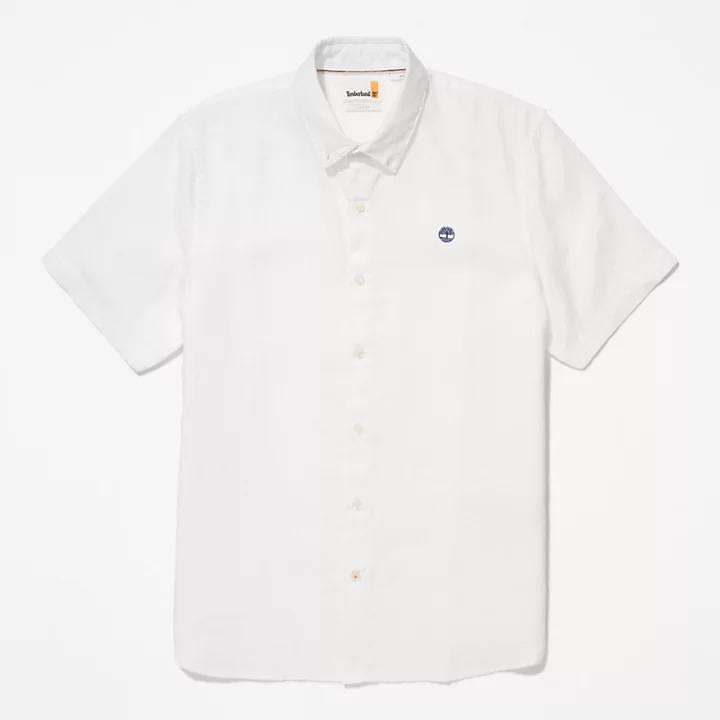 White Blue shirt with short sleeves TB0A2DCC 1001 TIMBERLAND