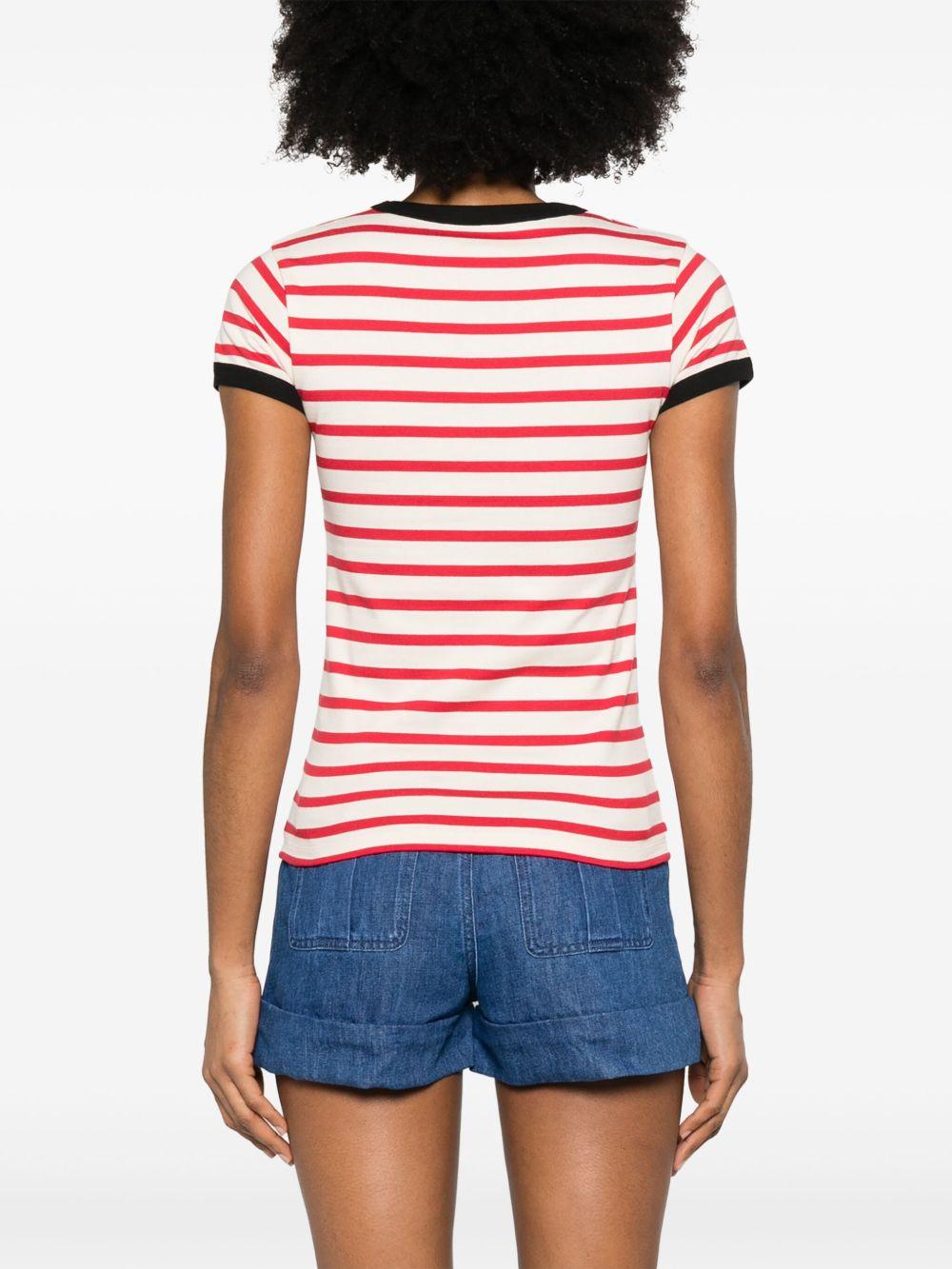 Chez Valentino striped T-shirt 6B3MG24P961 AS0 VALENTINO GARAVANI