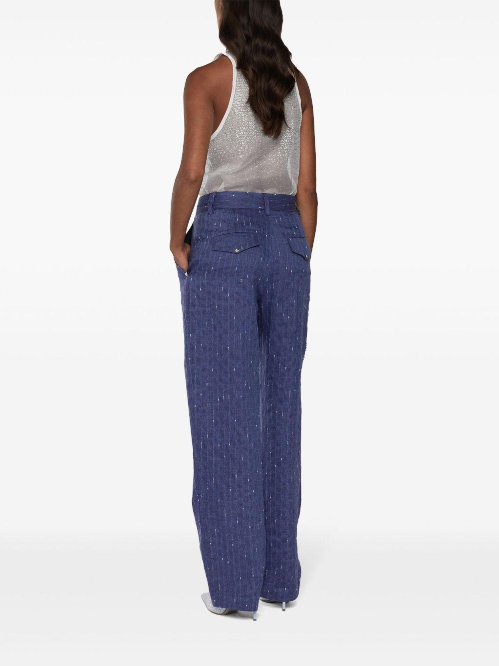 Pinstriped trousers<BR/><BR/><BR/> 78AAA109 N0524247 GENNY