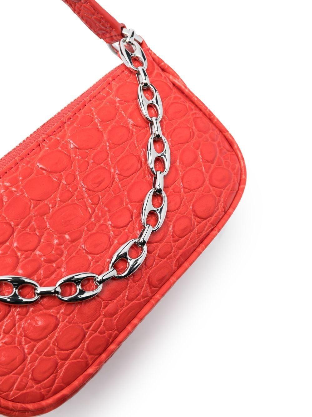 Mini Rachel leather shoulder bag 23CRMIRAFLMCCESMA FLAME BY FAR