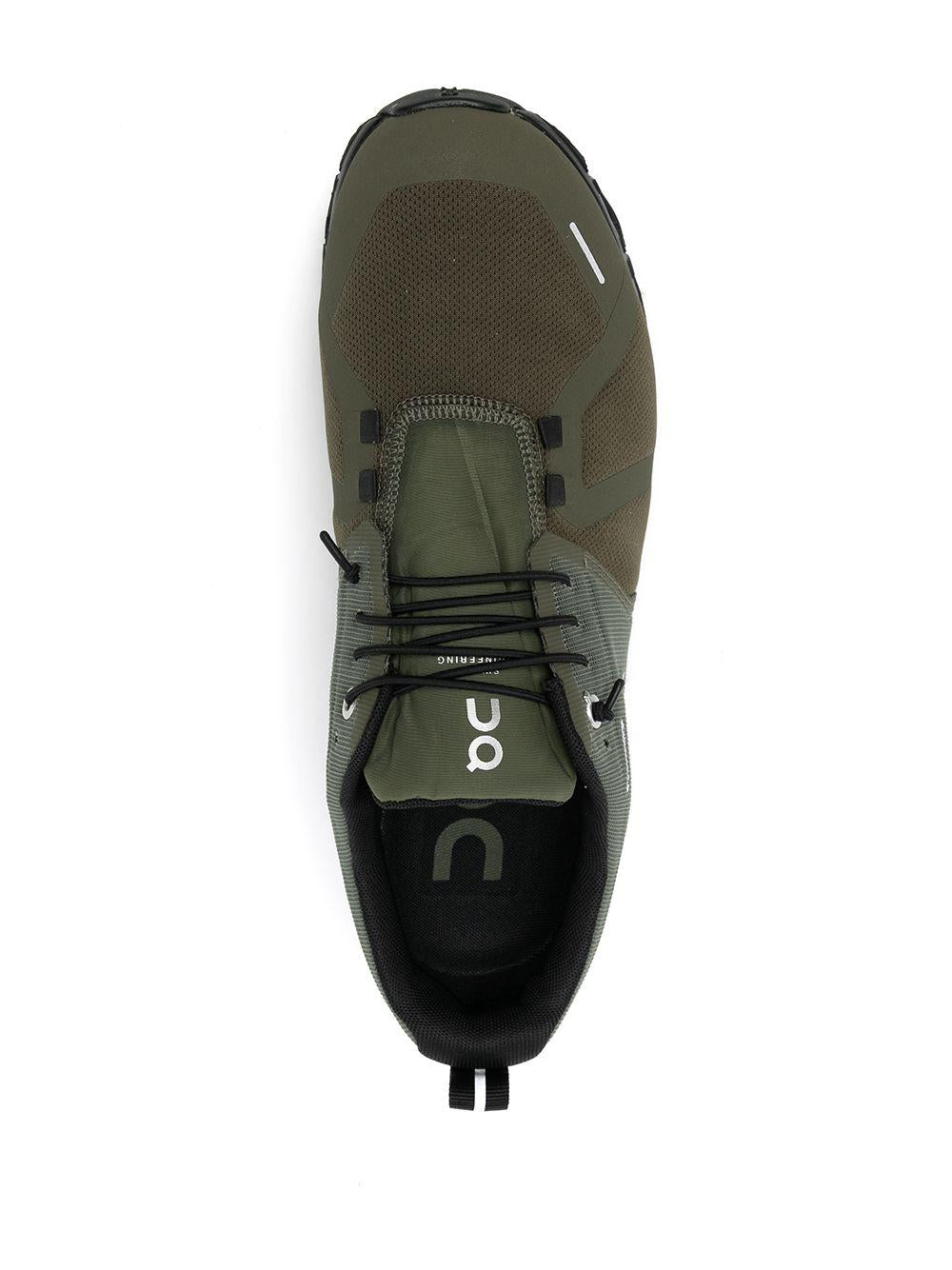 Olive green/black Cloud 5 Waterproof low-top sneakers 59.98840 00 ON Running
