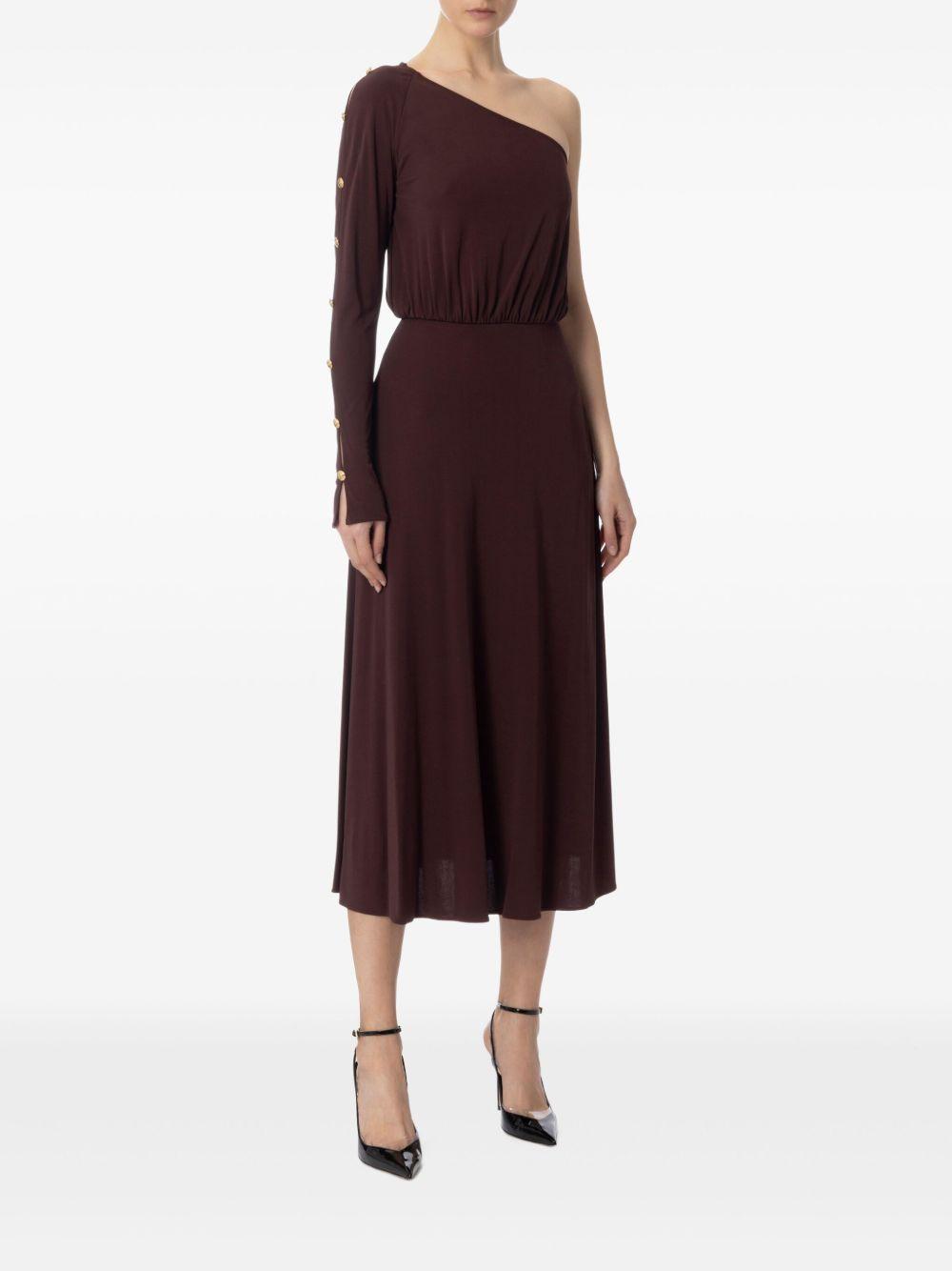 One-shoulder midi dress<BR/><BR/> AB80252E2 644 ELISABETTA FRANCHI