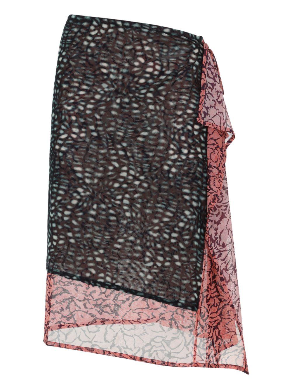 Multicolor skirt 011164 1619612 DRIES VAN NOTEN