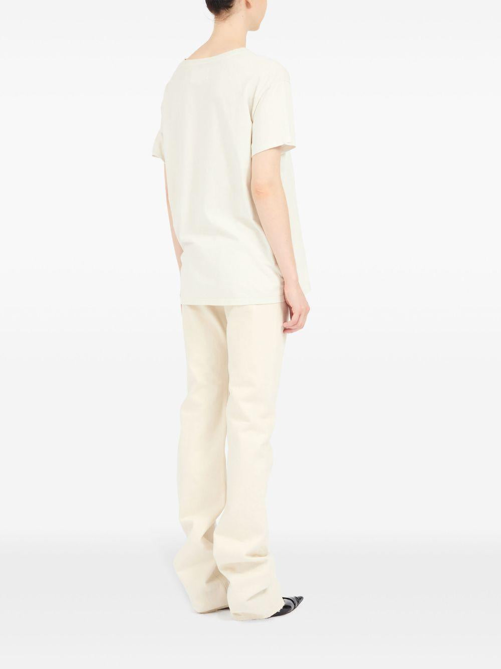 Logo-print cotton T-shirt<BR/><BR/><BR/> S51GC0534 S24575103 MAISON MARGIELA