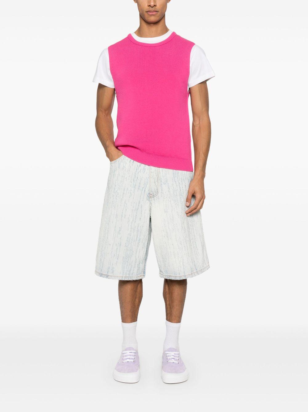 Denim bermuda shorts<BR/><BR/><BR/> 3840MB231 25708584 MSGM