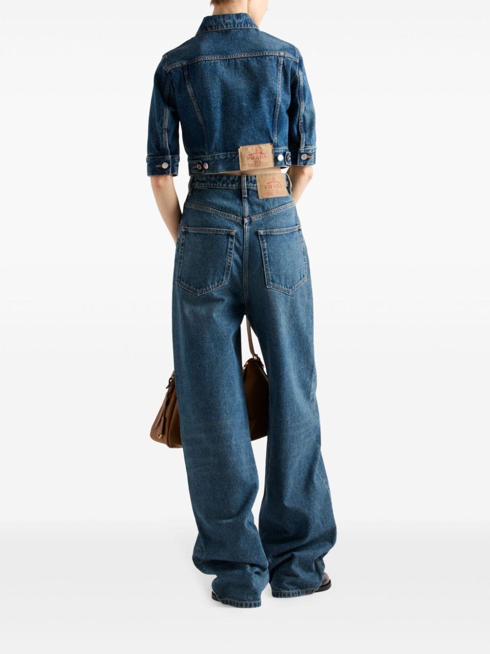 Wide-leg jeans<BR/><BR/><BR/> GFP519 12OYF0008 PRADA