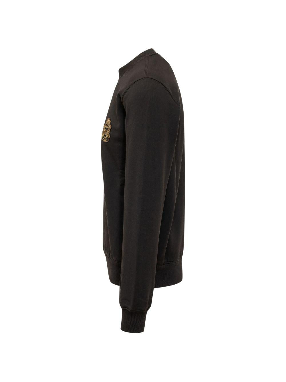Sweatshirt with heraldic patch G9ABJZ G7PZTN0000 DOLCE & GABBANA