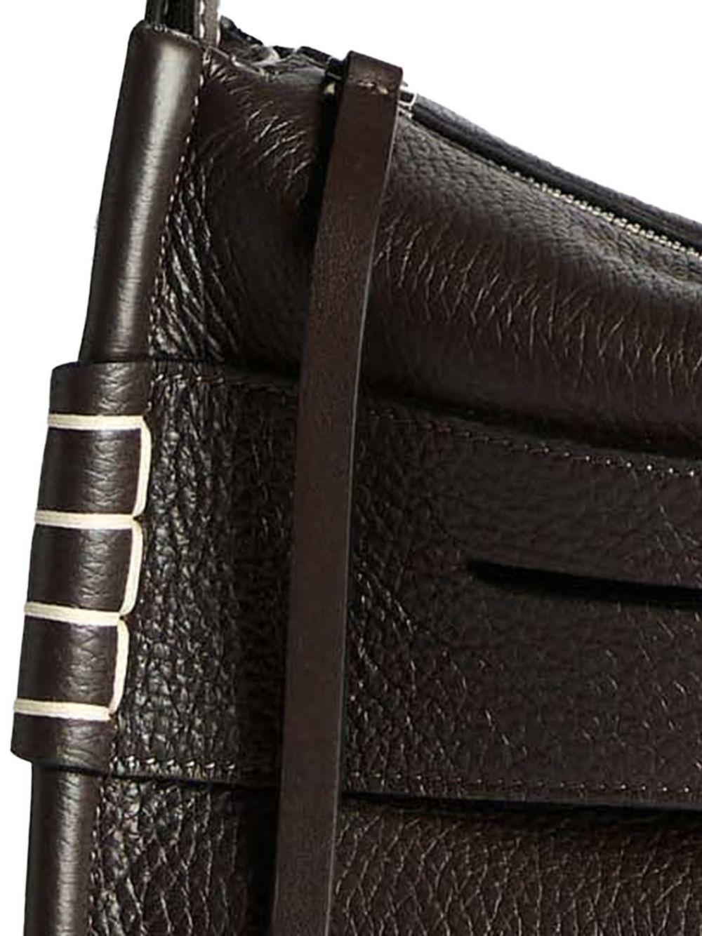 Small messenger loafer bag in chocolate brown leather HB0767 LA0377660 JW ANDERSON