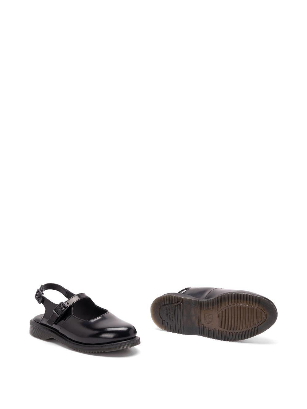 Madaline Mary Jane Smooth Leather Sling Shoes 42132001 BLACKPOLISHED SMOOTH DR. MARTENS