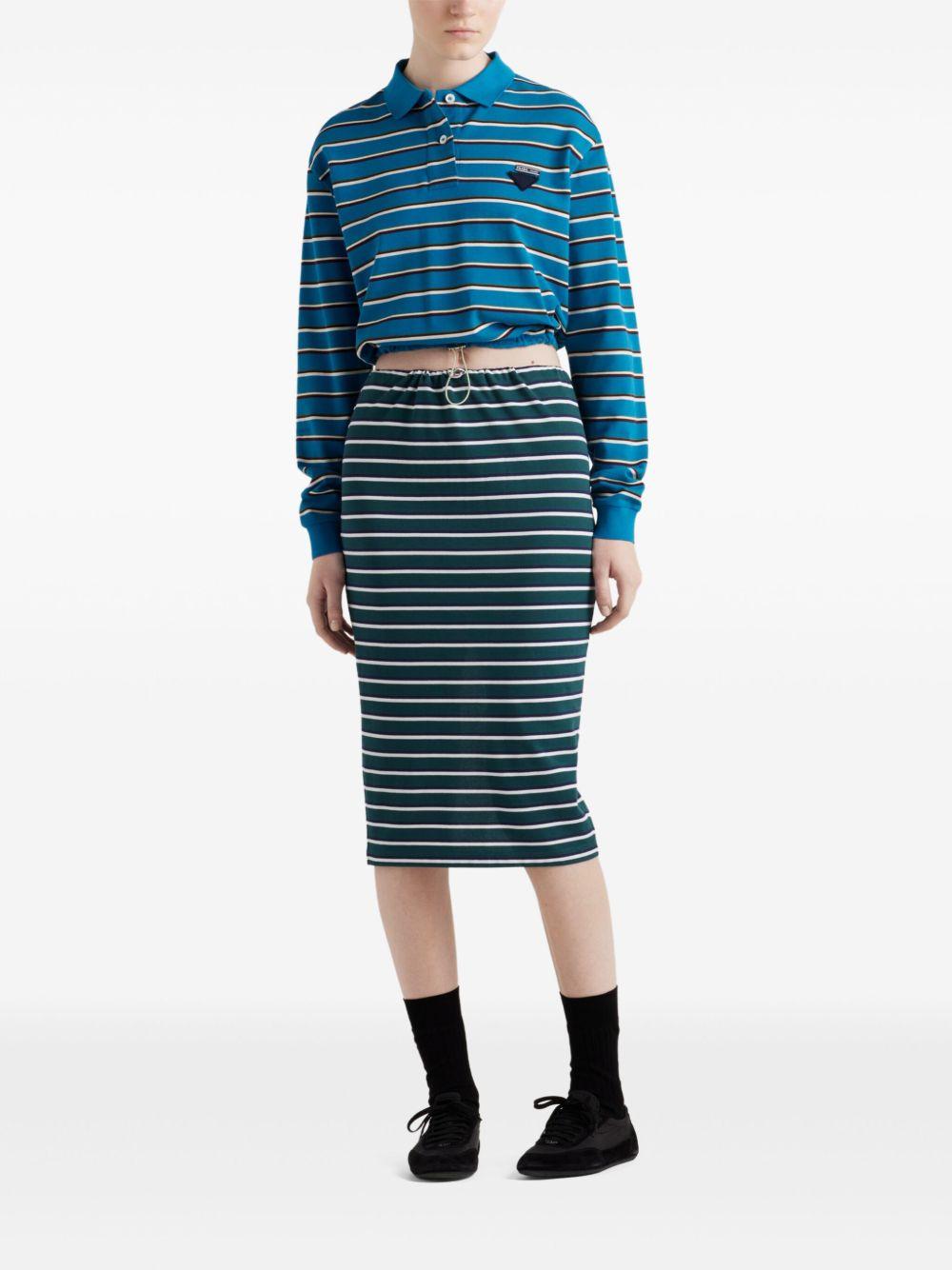 Logo stripes polo 39608 16WDF031I PRADA