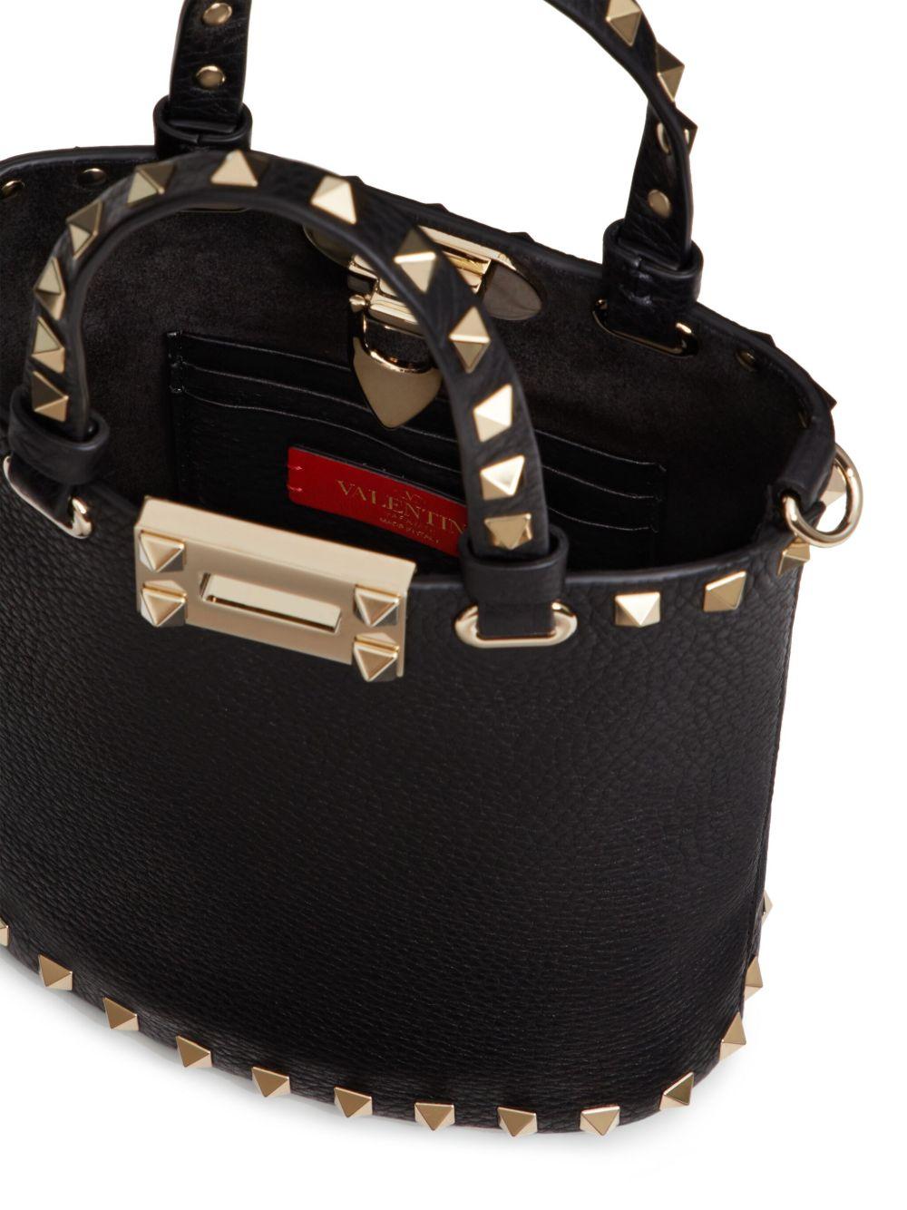 Rockstud leather crossbody bag<BR/><BR/><BR/> ZW2P0W31VSH 0NO VALENTINO GARAVANI