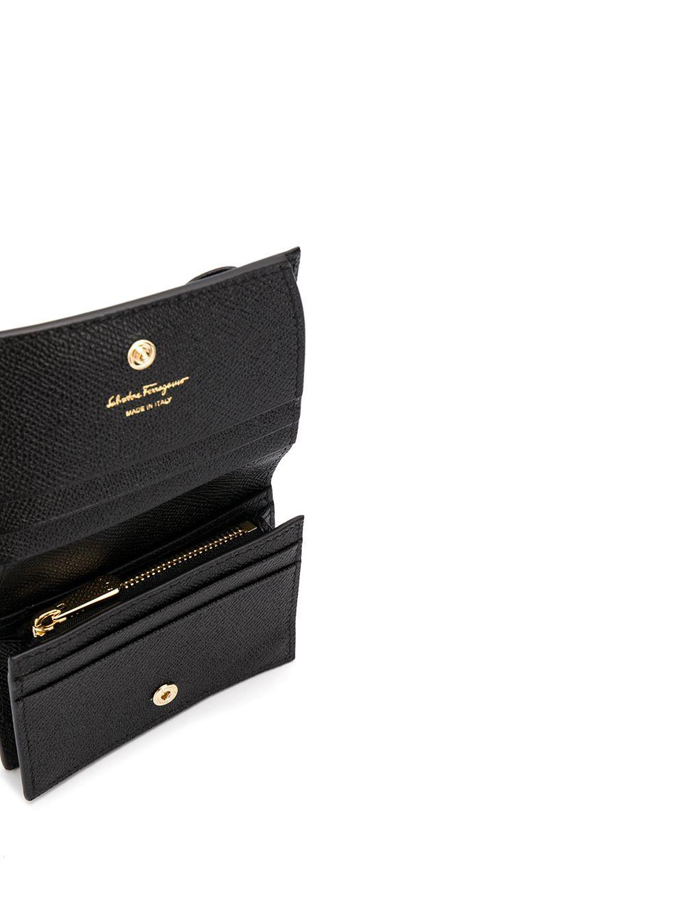 Vara Bow cardholder wallet<BR/><BR/><BR/> 22D515 051 0725300NERO FERRAGAMO