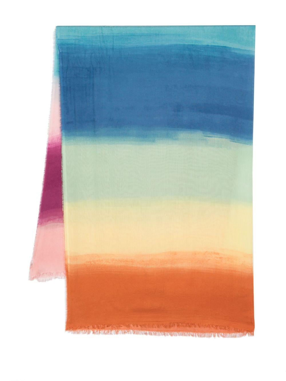 Rainbow-motif scarf<BR/><BR/> E24 2021 89100 FALIERO SARTI