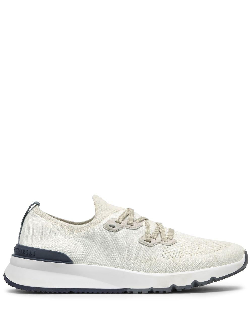Cotton chiné knit runners MZUKISO250 CW751 BRUNELLO CUCINELLI