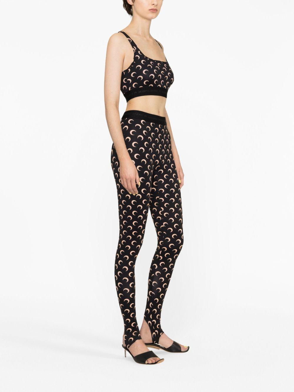 Moon printed leggins WPA111A CJER0001IT99 MARINE SERRE