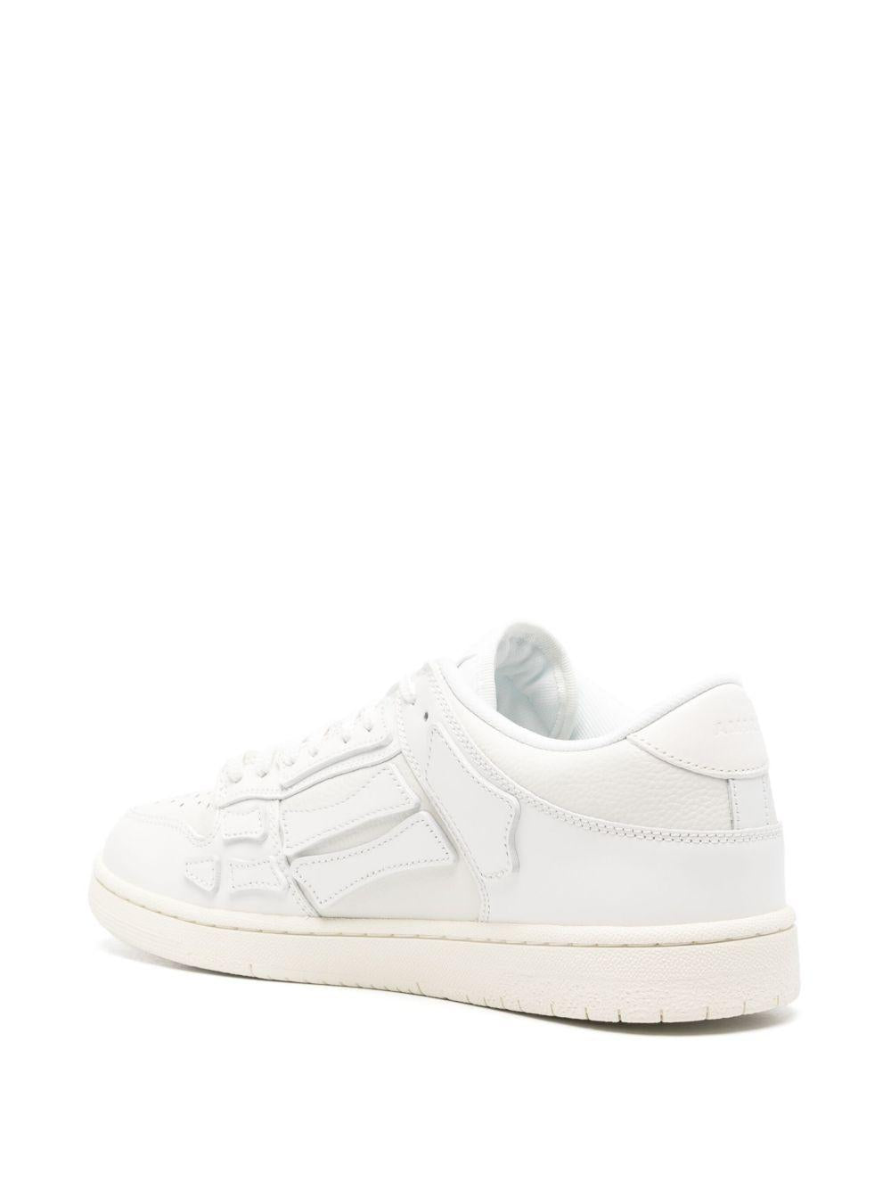 Skel leather sneakers<BR/><BR/><BR/> AMFOSR1100 WHITE/WHITE/VINTAGE AMIRI