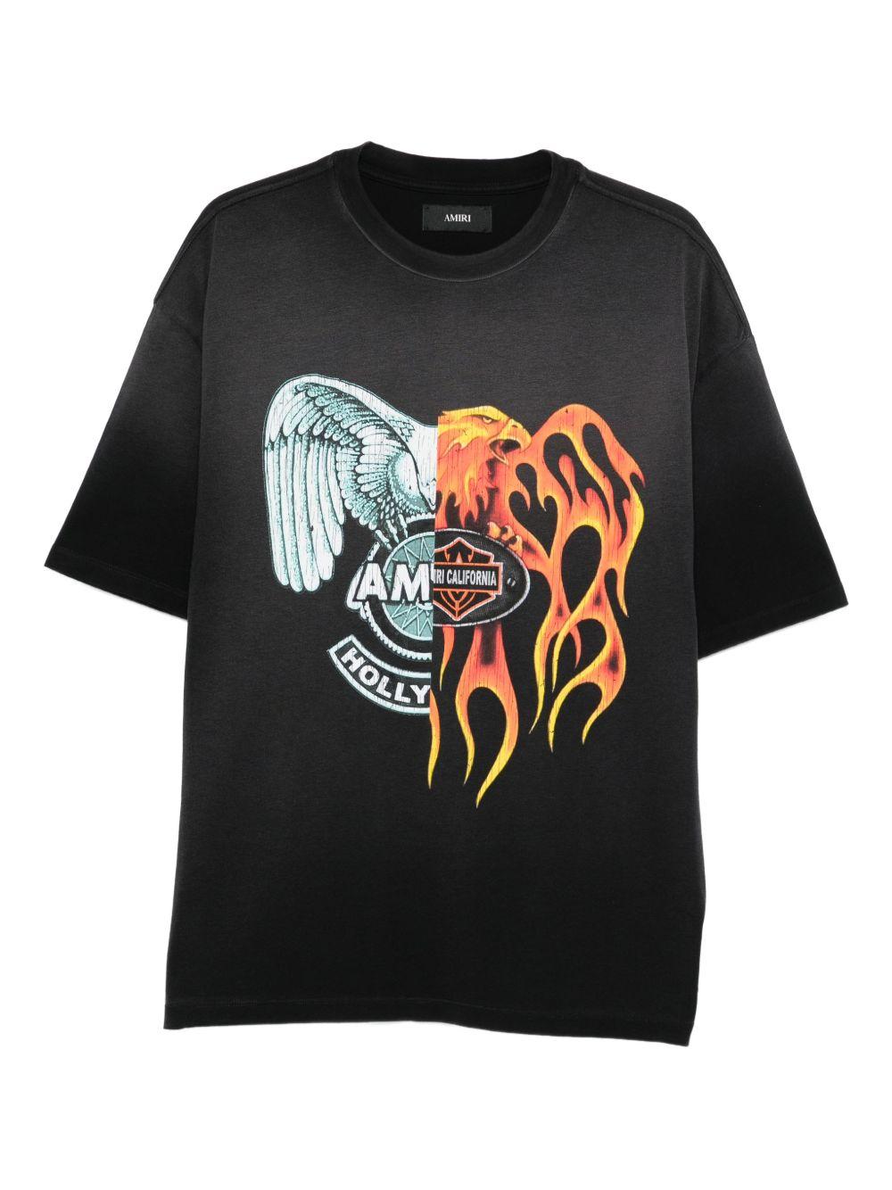 graphic-print T-shirt AMTOJR1043 001 AMIRI