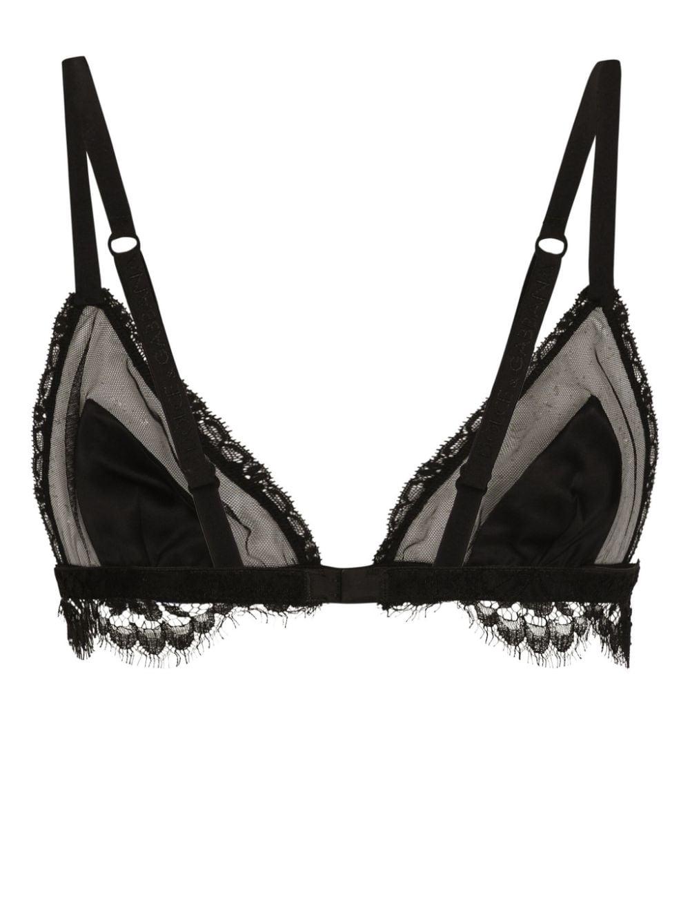 Lace-detailing semi-sheer bra O1E31T ONN35N0000 DOLCE & GABBANA