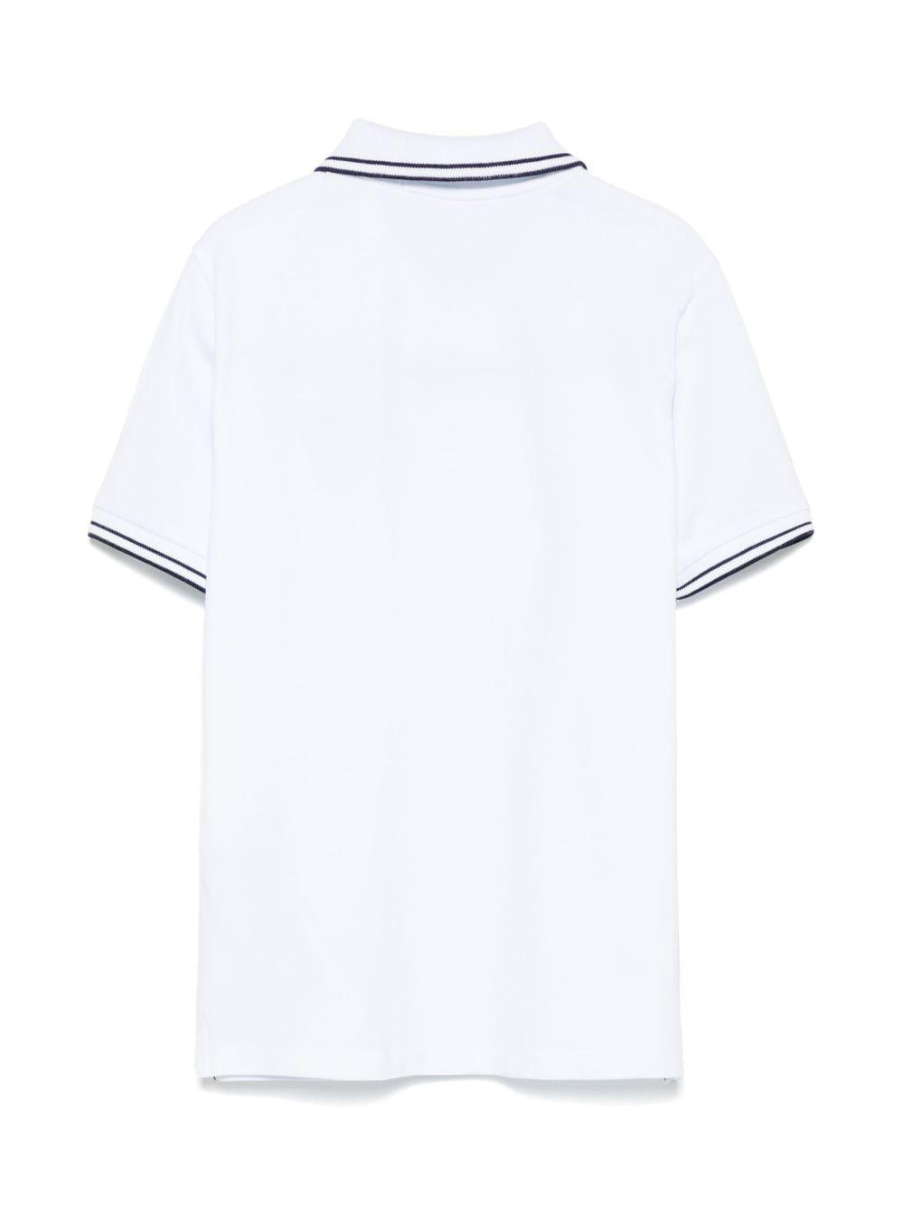 Compass-motif polo shirt<BR/><BR/><BR/> 22000 01V1001 STONE ISLAND KIDS