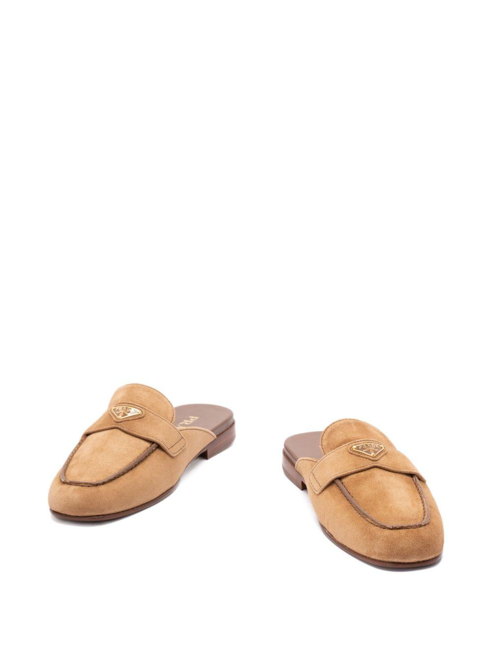 Suede slippers 1D766N103 F-010F0401 PRADA