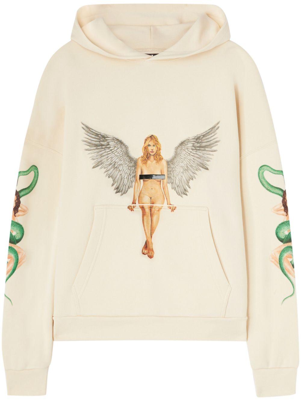 Pin Up hoodie<BR/><BR/><BR/> PMBB155S25FLE002 0B10 PALM ANGELS