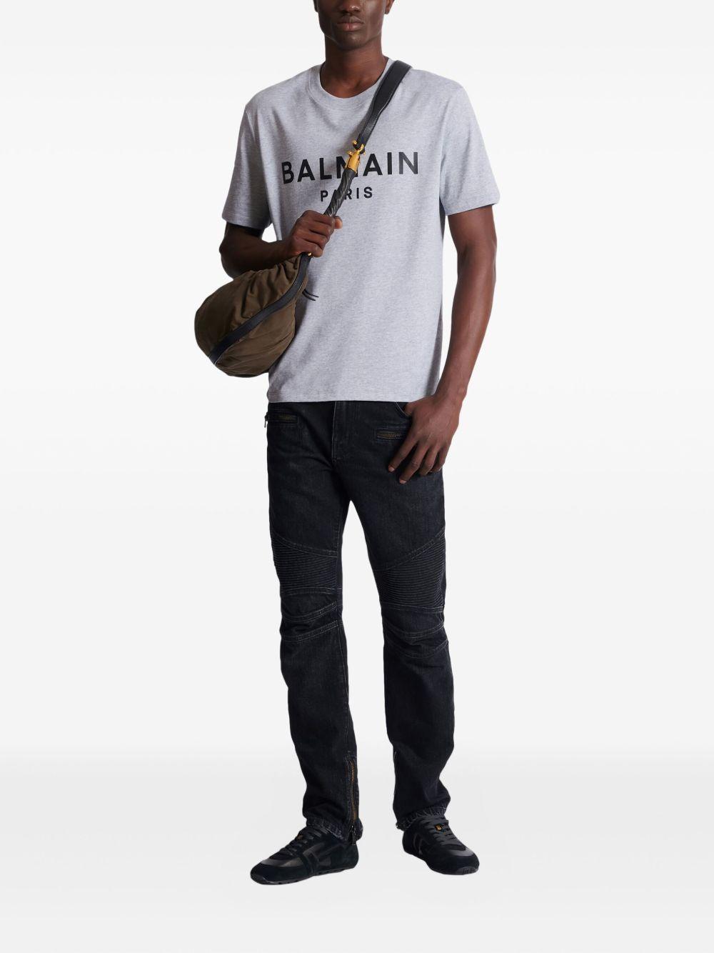 Biker jeans with zip GH1MI105DG13 0PC BALMAIN