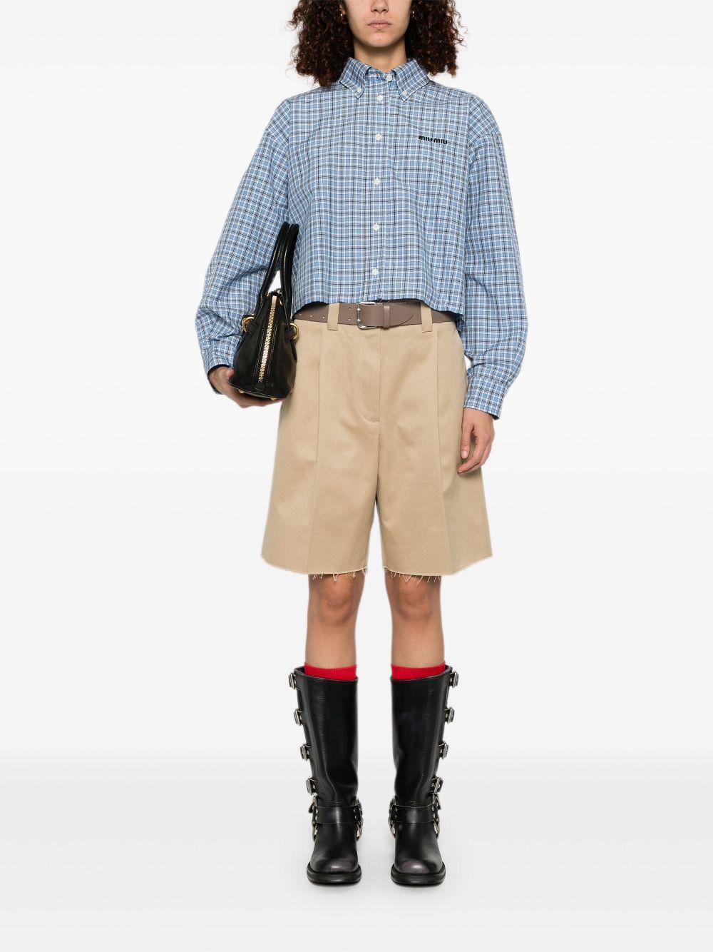 Checked shirt<BR/><BR/><BR/> MK1659 16MKF0QY6 MIU MIU