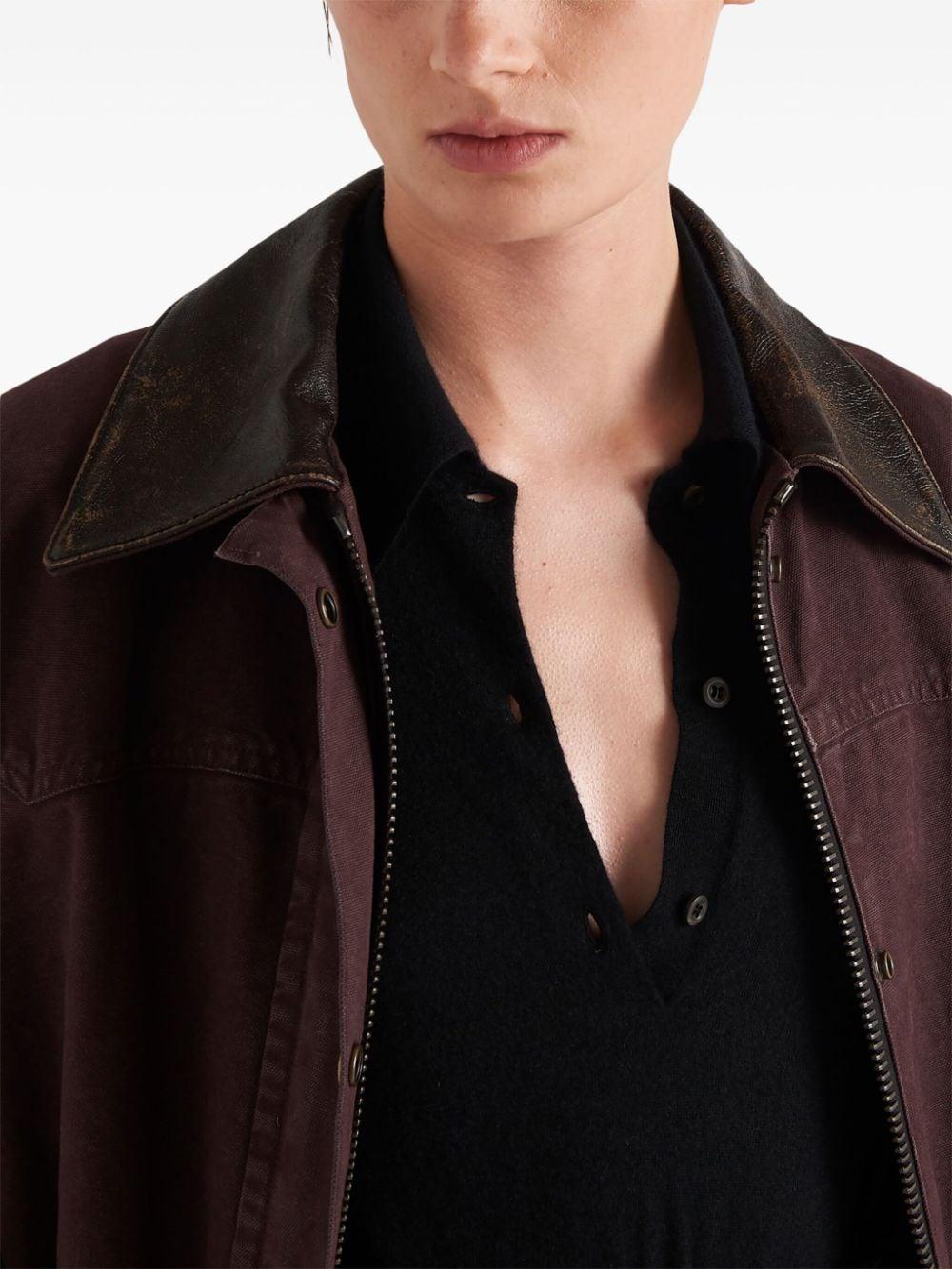 Cashmere polo t-shirt P24F2E 14XDF0002 PRADA