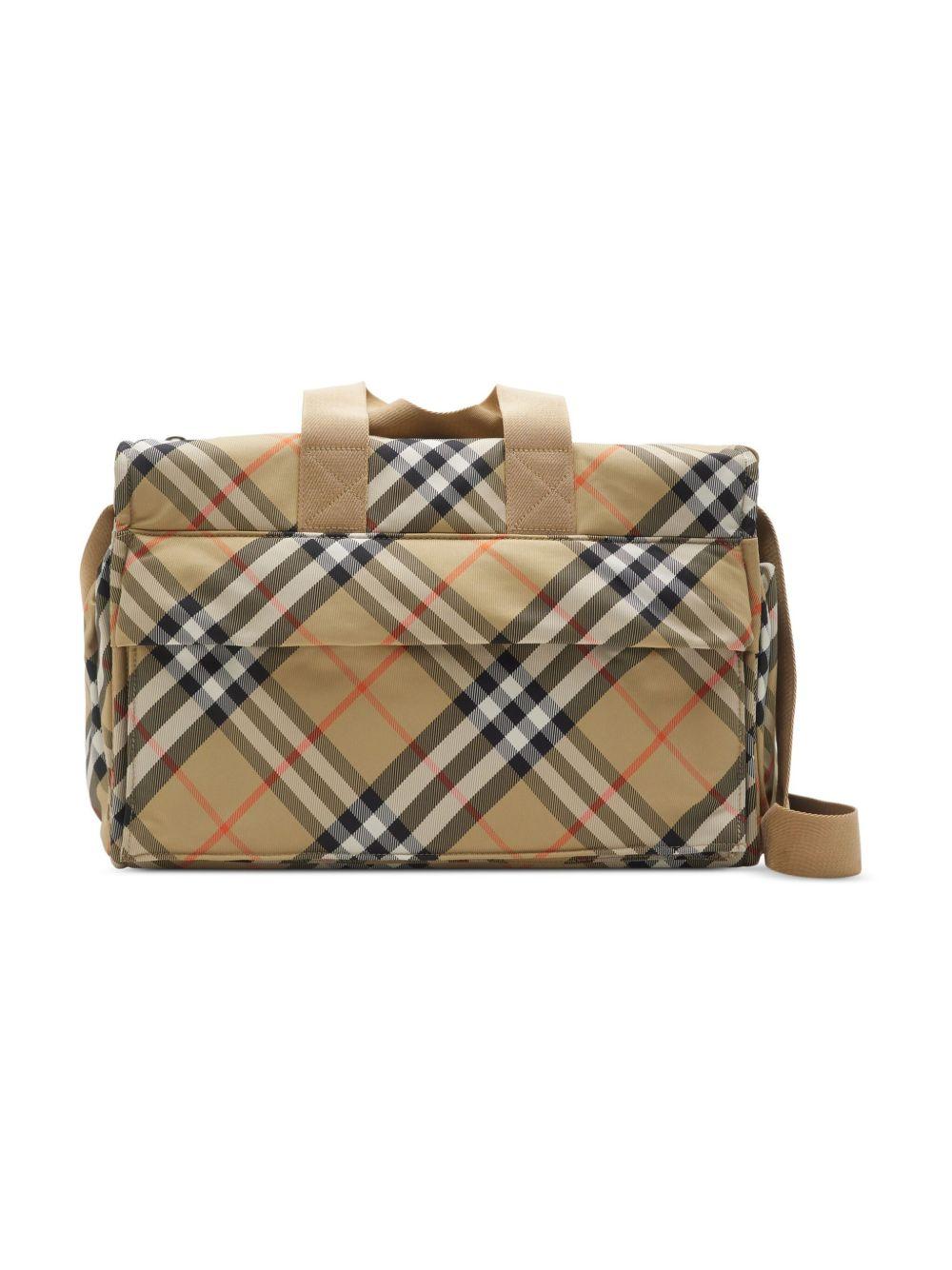 Checked changing bag<BR/><BR/><BR/> 8100214 B9368 BURBERRY KIDS