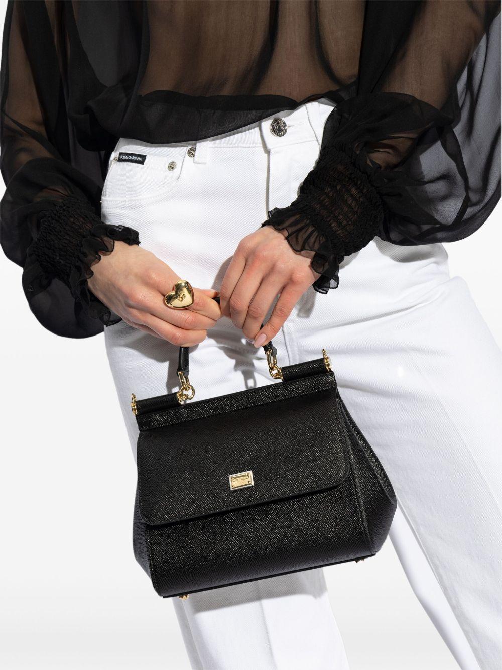Sicily small handbag in dauphine calfskin BB6003 B100180999 DOLCE & GABBANA