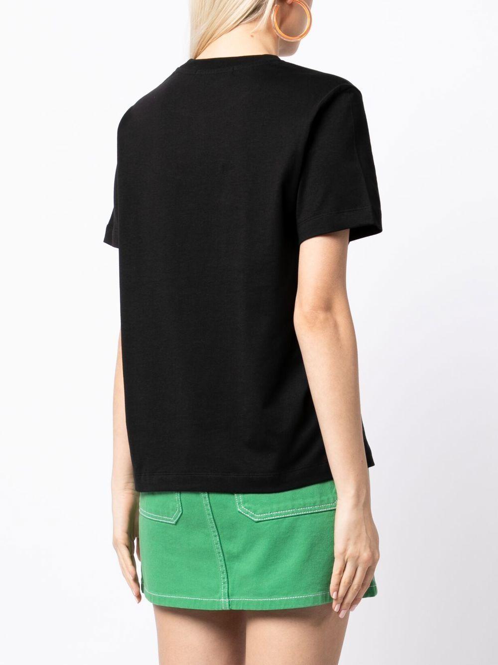 Graffiti logo-print T-shirt<BR/><BR/><BR/> 3441MDM510G 23700299 MSGM