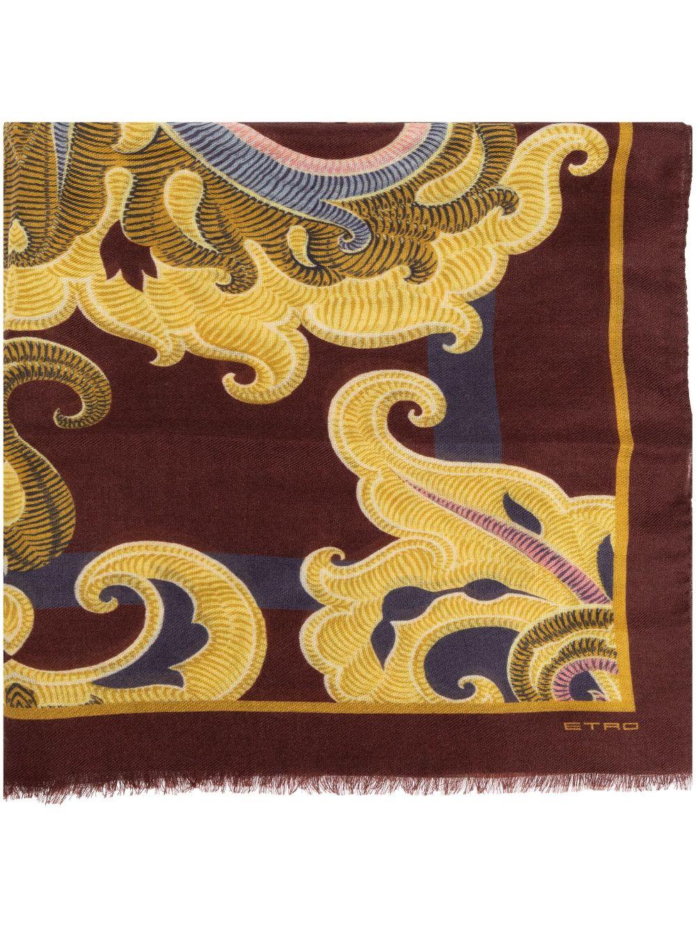 Paisley-pattern scarf<BR/><BR/><BR/> WATA0010 AK484X0826 ETRO