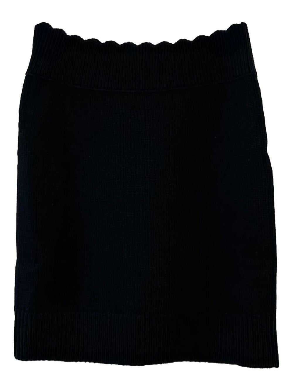 Fitted mini skirt in wool and cashmere knit CH25WMJ05570 001 CHLOÉ