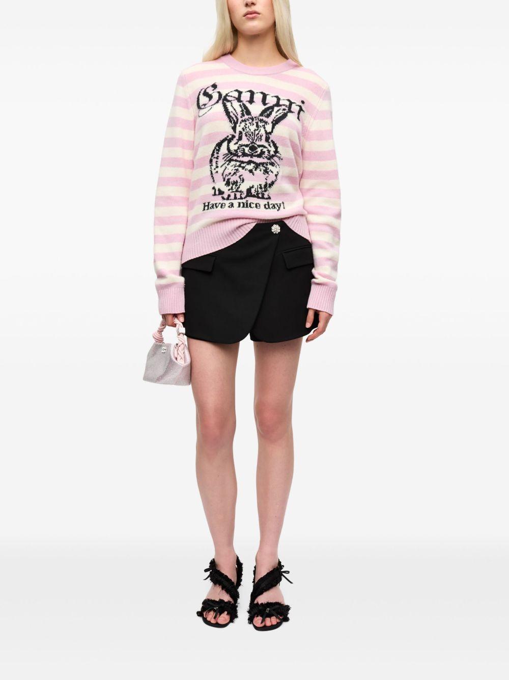 Intarsia-knit jumper<BR/><BR/><BR/> K2426 065 GANNI