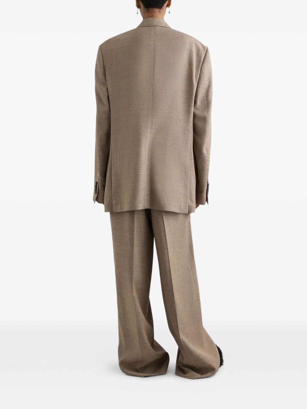 Tweed-effect linen and viscose trousers FTDMIT HUMWCS8230 DOLCE & GABBANA