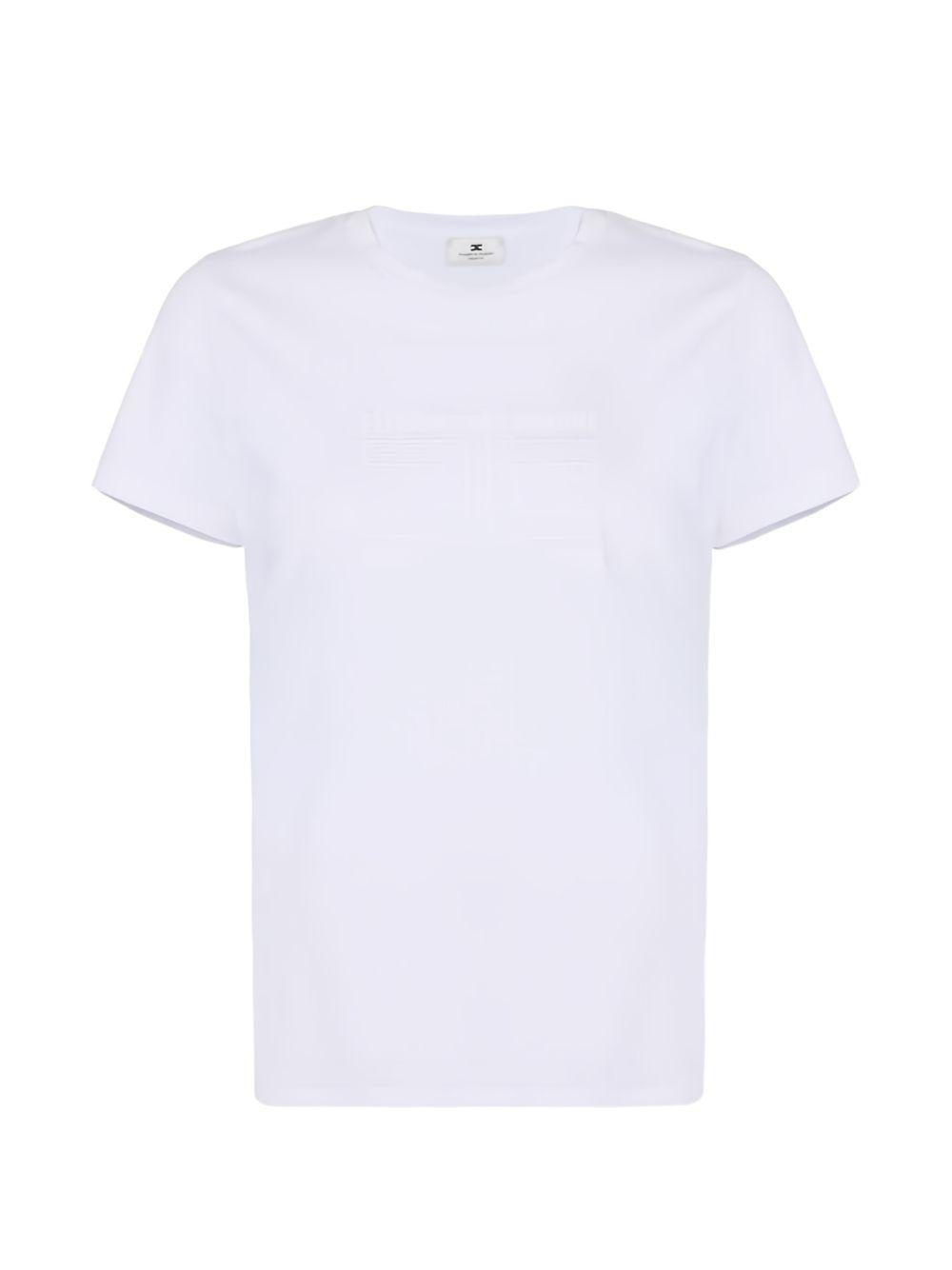 Jersey T-shirt with embroidered logo MA71G61E2 270 ELISABETTA FRANCHI